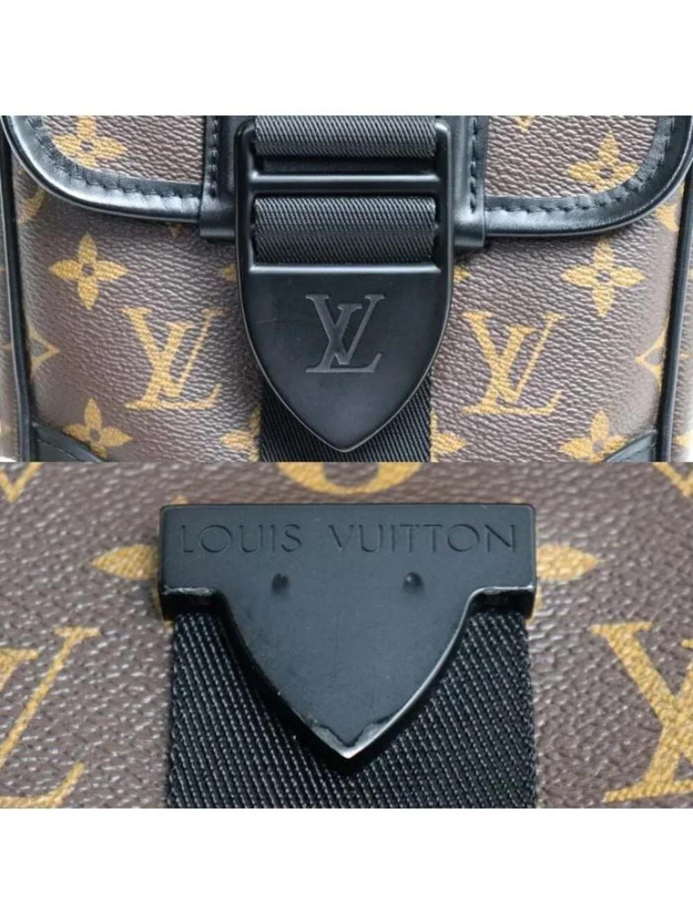 Louis Vuitton Arch Messenger PM Shoulder Bag Monogram Macassar Brown